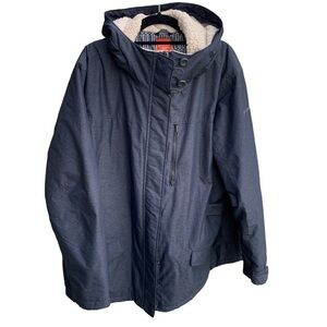 Columbia Men’s Thermal Coil Winter Coat Sherpa Lined Hood Size XXL